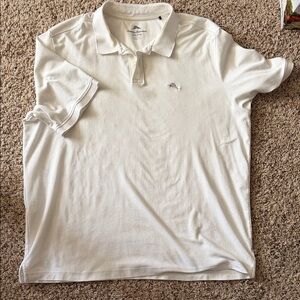 Tommy Bahama White Short-Sleeve Polo